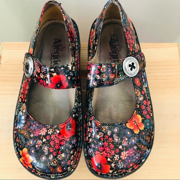 Algeria by PG Lite Paloma Mary Jane Floral Size 34 4/4.5 - Picture 2 of 8